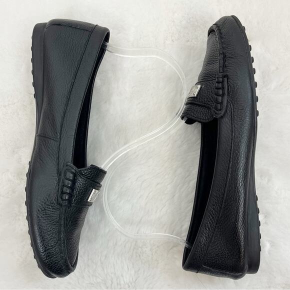 Coach Womens Fredrica Leather Loafer Shoes Slip On Black 6.5 - Picture 4 of 11